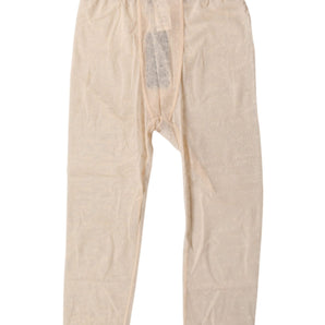 Dolce & Gabbana Beige DG Logo Nylon Cropped Tights Underwear