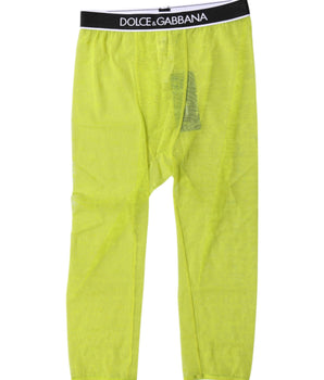 Medias cortas de nailon con el logotipo DG verde de Dolce &amp; Gabbana