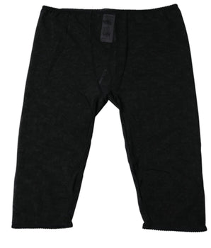 Lencería ajustada y recortada de encaje con el logotipo negro de Dolce &amp; Gabbana