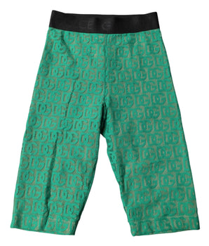 Medias cortas con monograma y logotipo verde de Dolce &amp; Gabbana