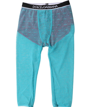 Lencería corta con logo azul fucsia de Dolce &amp; Gabbana