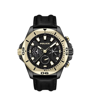 Police Black Artificial Leather Sport Watch