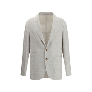 Brunello Cucinelli Check pattern linen Blazer