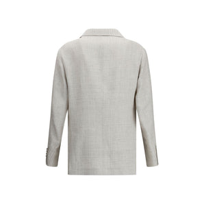 Brunello Cucinelli Check pattern linen Blazer