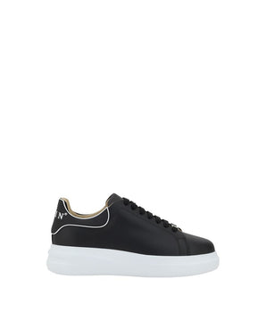 Philipp Plein Black Rubber Low Top Sneakers
