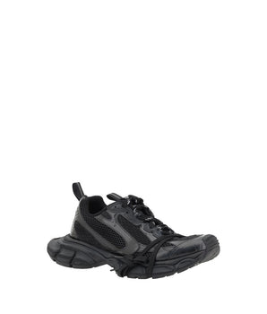 Balenciaga Black Rubber Athletic Sneakers