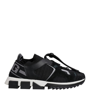 Dolce &amp; Gabbana Zapatillas de trekking Sorrento de malla negra Zapatos