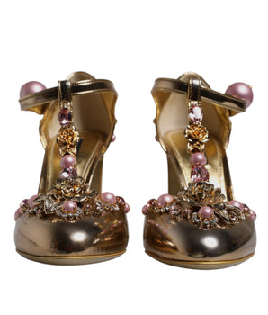 Sandalias de tacón Vally con adornos dorados de Dolce &amp; Gabbana
