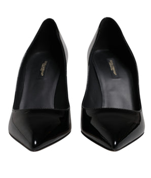 Dolce &amp; Gabbana Zapatos de tacón alto de charol negro
