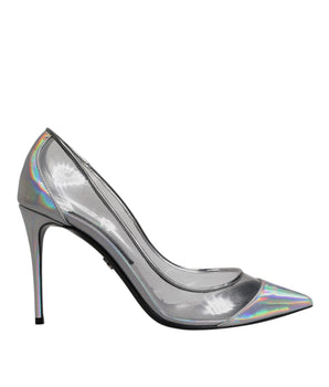 Zapatos de tacón con punta iridiscente multicolor de Dolce &amp; Gabbana