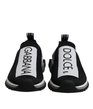 Zapatillas deportivas blancas y negras sin cordones Sorrento de Dolce &amp; Gabbana