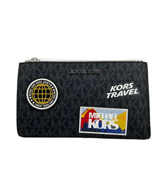 Michael Kors Jet Set Travel Double Zip Wristlet Wallet