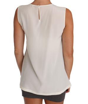 Dolce & Gabbana Enchanted Sequined Silk Sleeveless Top Dolce & Gabbana 