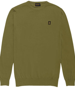 Refrigiwear green cotton sweater