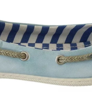 Pantofola D'Oro Minnesota Blue Stripe Flat Slip-On Shoes