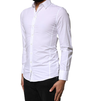 Dolce &amp; Gabbana White SICILIA Cotton Formal Men Dress Shirt