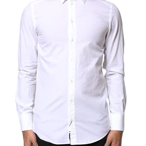 Camisa de vestir formal MARTINI de algodón blanco Dolce &amp; Gabbana para hombre