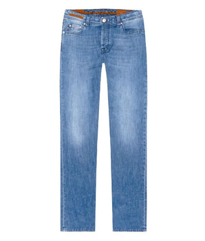 Tramarossa Blue Cotton Men Jeans