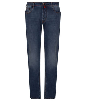 Jacob Cohen Blue Cotton Jeans &amp; Pant