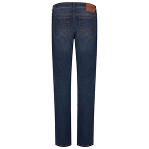 Jacob Cohen Vaqueros y pantalón de algodón azul