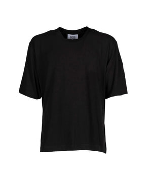 Alpha Studio Black Cotton T-Shirt