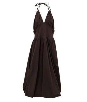 Bottega Veneta Brown Cotton Long Dress