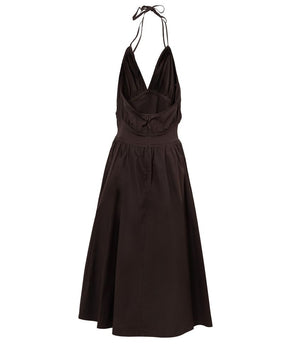 Bottega Veneta Brown Cotton Long Dress
