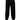 Pantalones rectos con monograma y logotipo negro de Dolce &amp; Gabbana