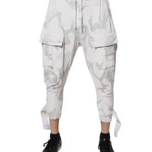 Pantalones deportivos cargo con estampado de camuflaje blanco de Dolce &amp; Gabbana