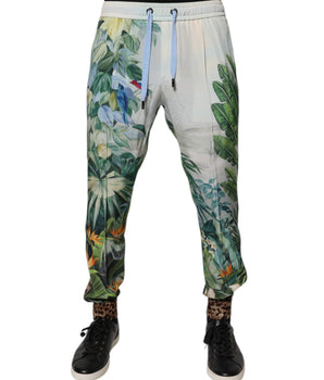 Dolce &amp; Gabbana Multicolor Tropical Jogger Sweatpants Pants