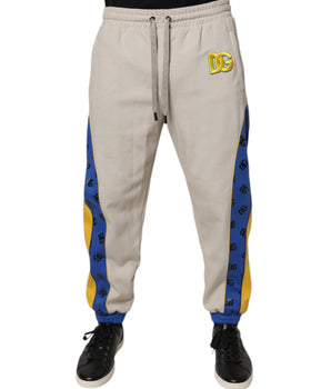 Dolce &amp; Gabbana Multicolor Cotton DG Jogger Sweatpants Pants