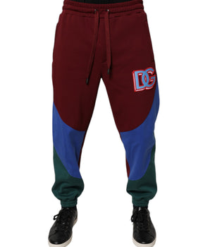 Dolce &amp; Gabbana Multicolor Cotton Men Jogger Sweatpants Pants