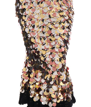 Dolce & Gabbana Sequin Embellished High-Waist Pencil Skirt Dolce & Gabbana 