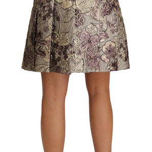 Dolce &amp; Gabbana Floral Jacquard A-Line Skirt Delight