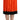 Dolce & Gabbana High-Waist Black & Orange Knee-Length Skirt