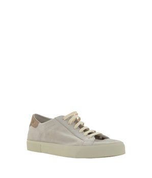 Brunello Cucinelli Cream White Leather Sneakers