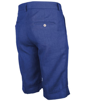 Made in Italy Blue Linen Short