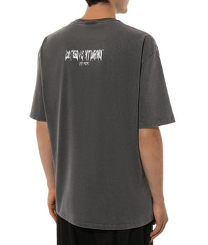 Diego Venturino Gray Cotton T-Shirt