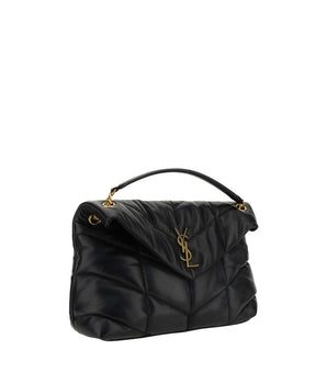 Saint Laurent Black Lamb Leather Shoulder Bag
