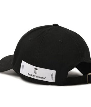 Diego Venturino Black Cotton Men Cap