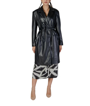 Only Black Polyester Jackets &amp; Coat