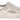 Patrizia Pepe Silver Full Grain Leather Lace Up Sneakers Shoes