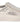 Patrizia Pepe Silver Full Grain Leather Lace Up Sneakers