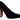 Jil Sander Black Leather Suede Block Heels Pumps Shoes