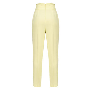 PINKO Yellow Polyester Jeans & Pant