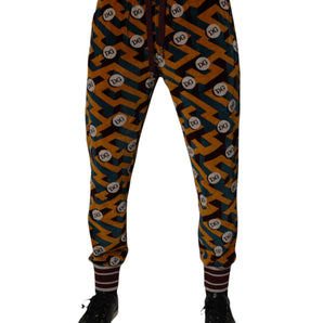 Pantalones deportivos Dolce &amp; Gabbana con monograma y logotipo multicolor