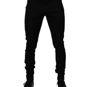 Pantalones deportivos negros de algodón Dolce &amp; Gabbana para hombre