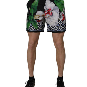 Dolce &amp; Gabbana Multicolor Floral Polyester Men Bermuda Shorts