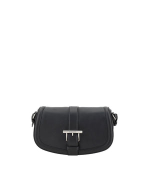 Alexander McQueen Black Calf Leather Bos Taurus Shoulder Bag