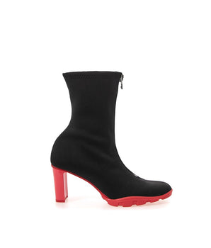 Alexander McQueen Black Neoprene Ankle Boots